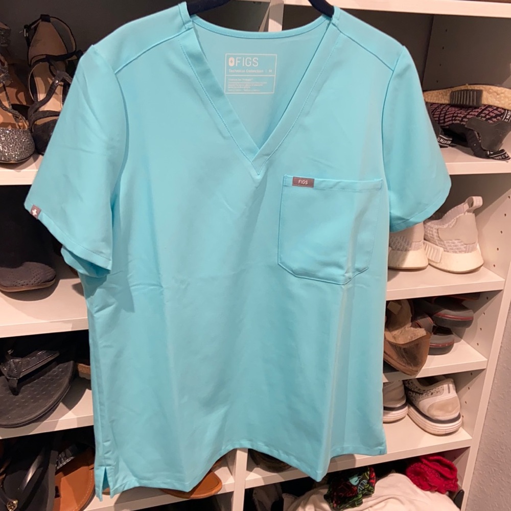 FiGS One pocket scrub top
